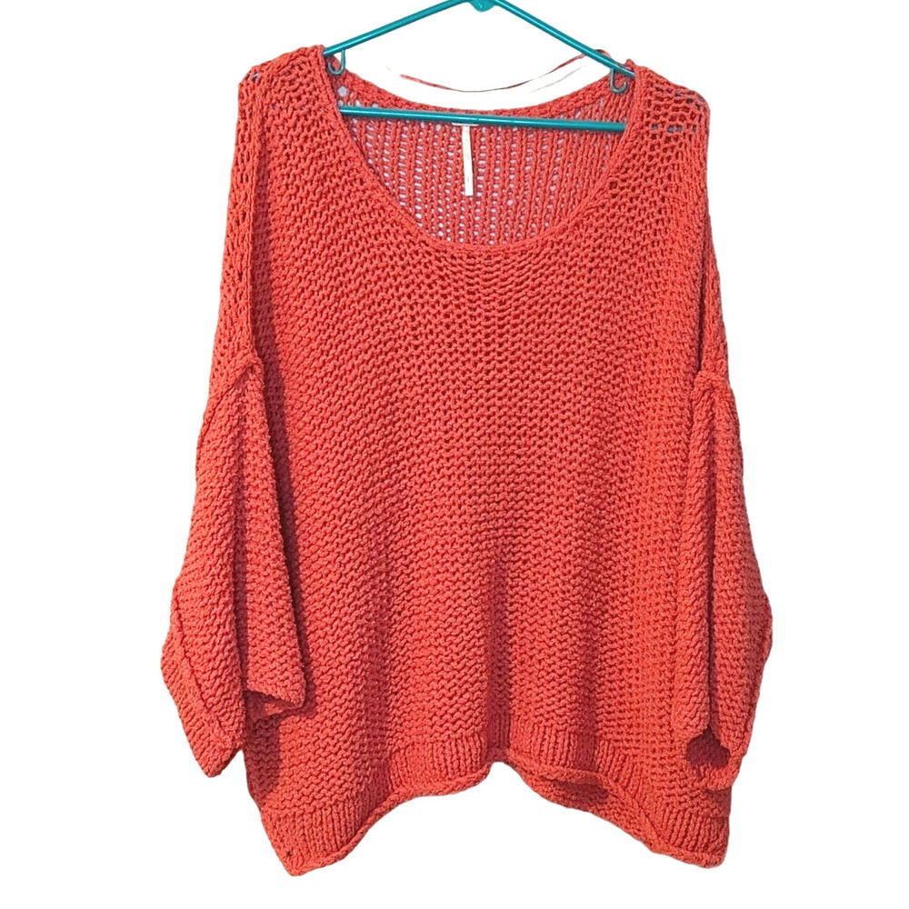 Free People Size Small Overzied Halo Dolman Pullover Loose Knit Chunky Sweater